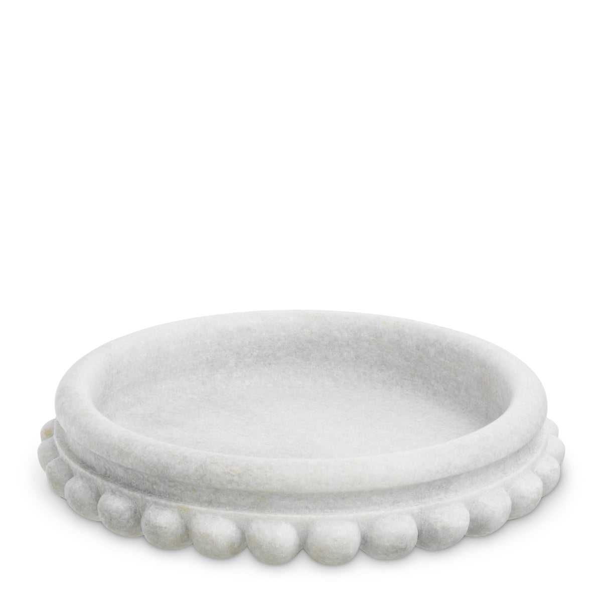 White Marble Chain Bowl Yerba | Eichholtz Miami