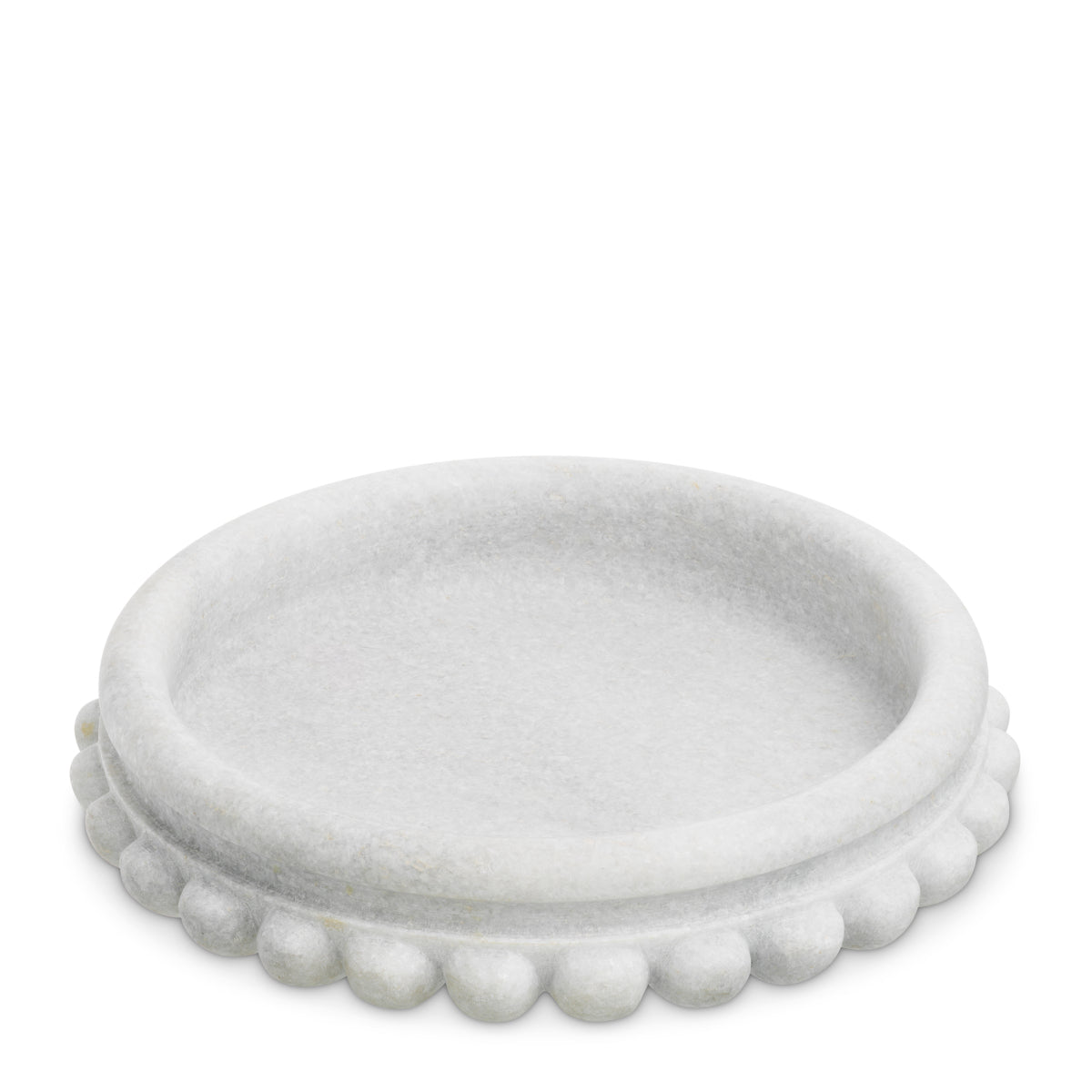 White Marble Chain Bowl Yerba | Eichholtz Miami