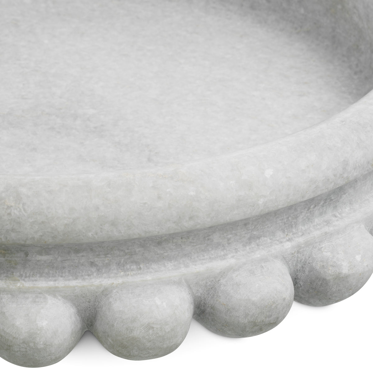 White Marble Chain Bowl Yerba | Eichholtz Miami