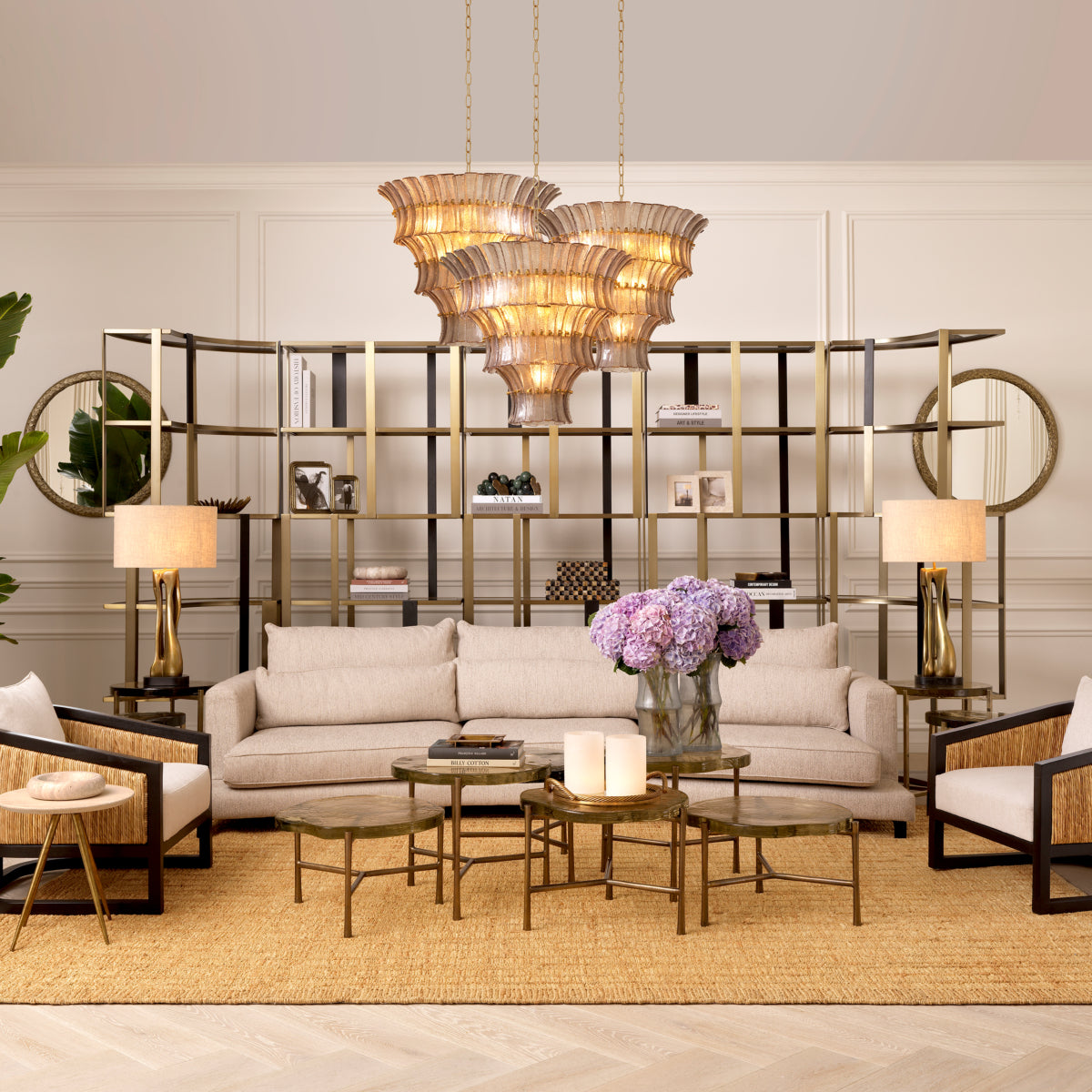 Hand Knotted Jute Carpet Palinuro | Eichholtz Miami