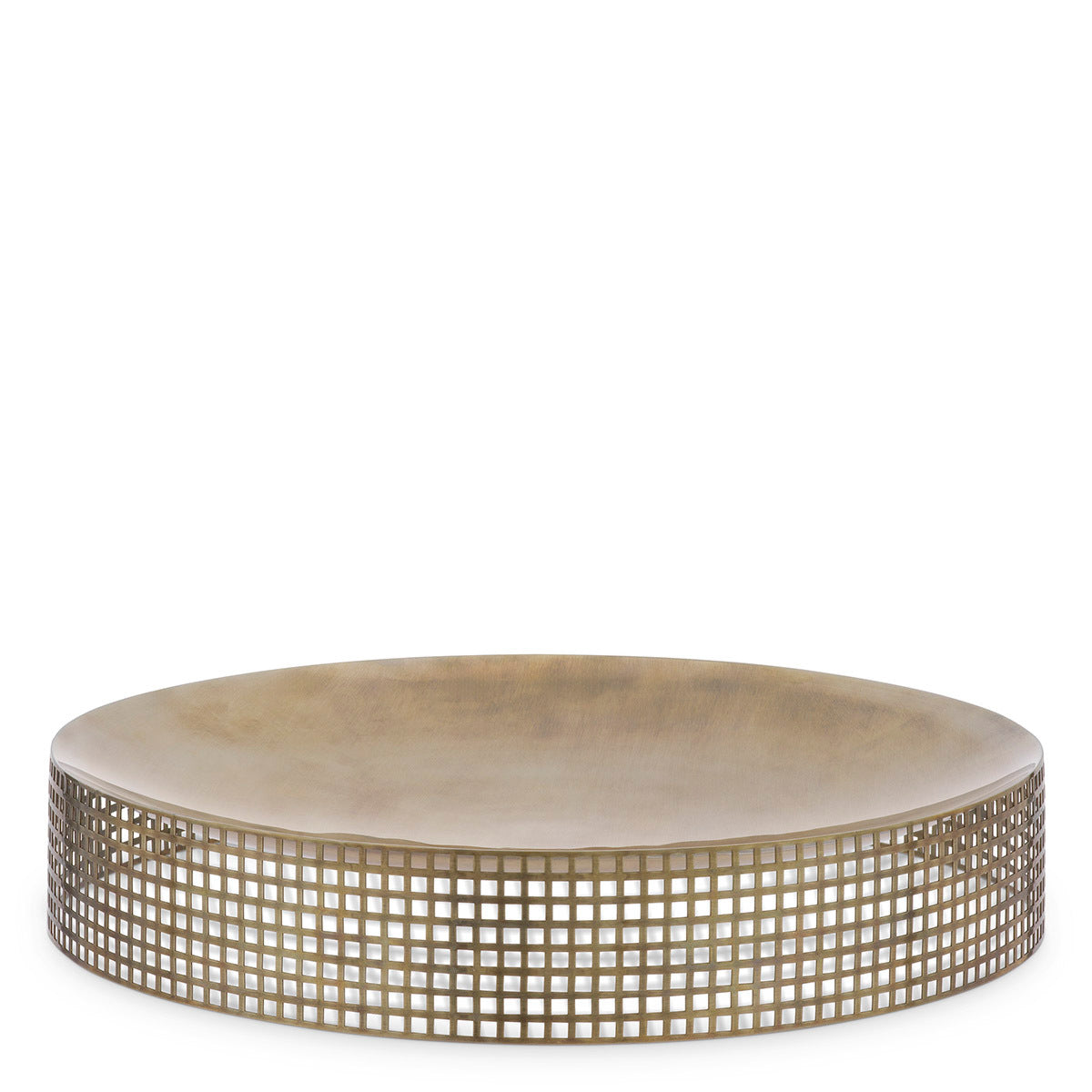 Vintage Brass Latticed Bowl Sterling | Eichholtz Miami