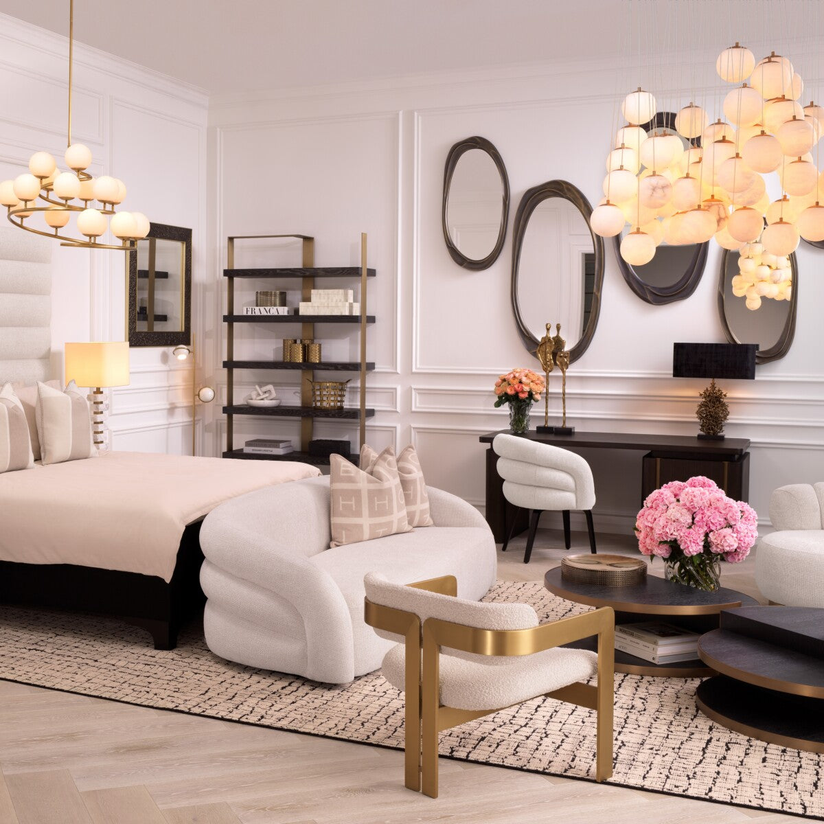 Vintage Brass Latticed Bowl Sterling | Eichholtz Miami