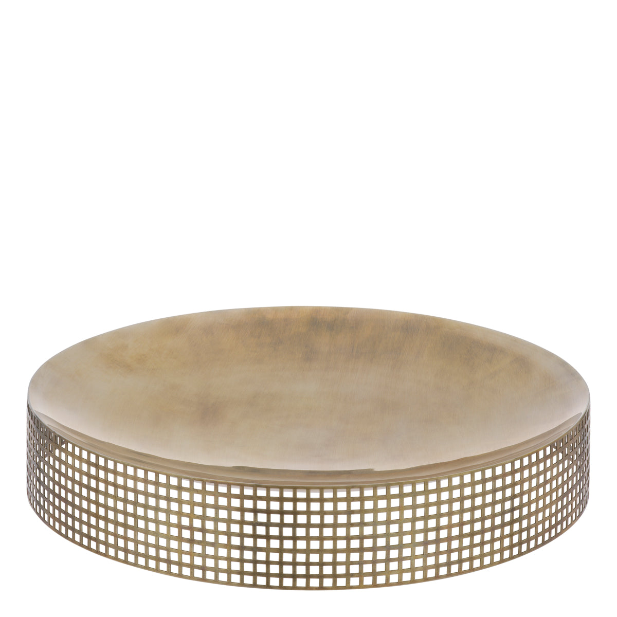 Vintage Brass Latticed Bowl Sterling | Eichholtz Miami