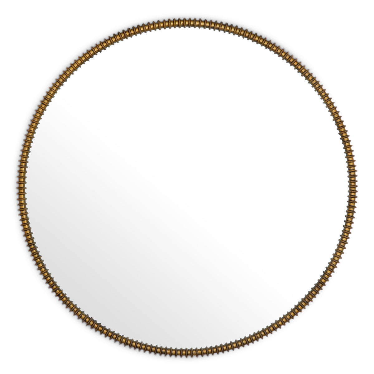 Round Vintage Brass Mirror Vezzola | Eichholtz Miami