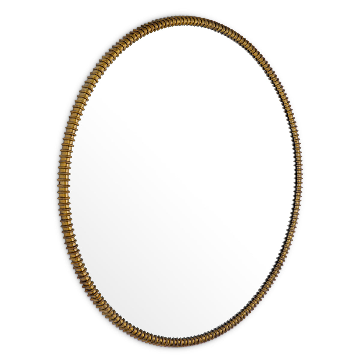 Round Vintage Brass Mirror Vezzola | Eichholtz Miami