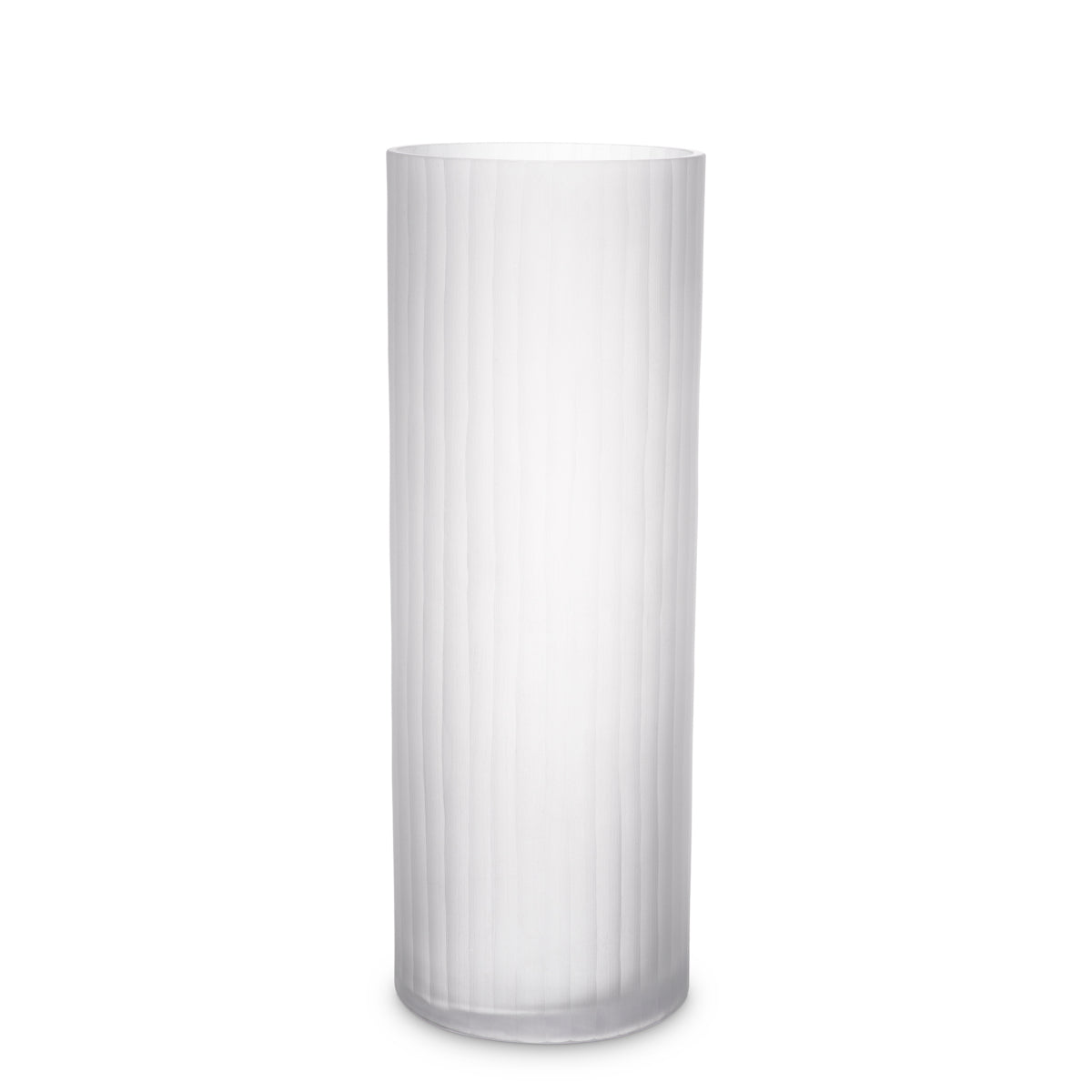 White Frosted Glass Vase Haight | Eichholtz Miami