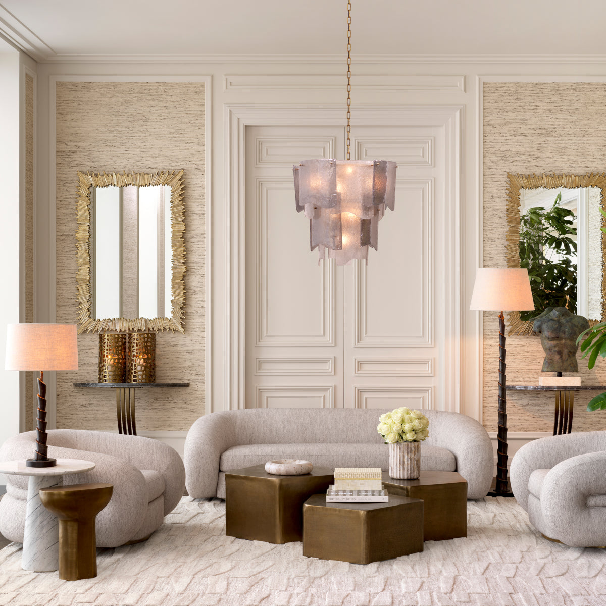 Gold-Framed Mirror Bryant | Eichholtz Miami