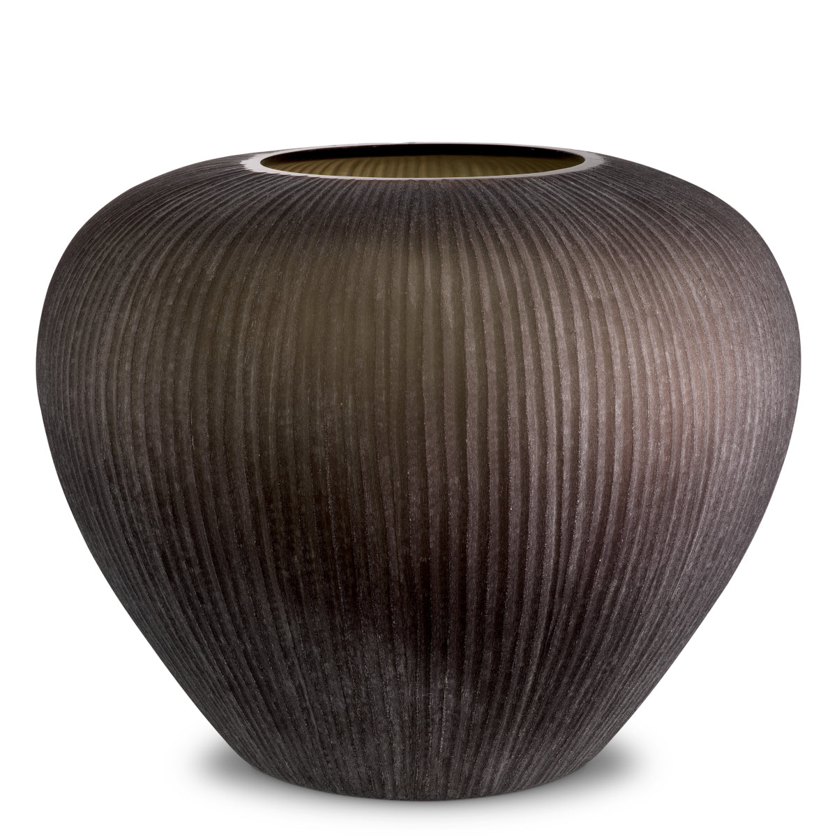 Brown Glass Vase Bayly | Eichholtz Miami