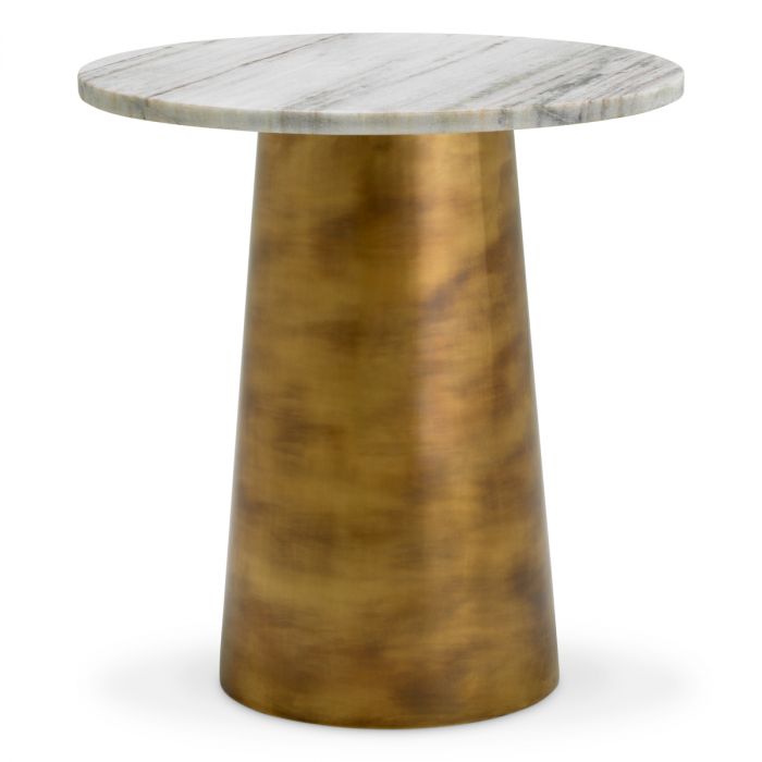 White Marble Side Table Nuova | Eichholtz Miami