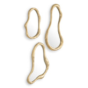 Gold Organic Mirrors (3) Viterbo | Eichholtz Miami