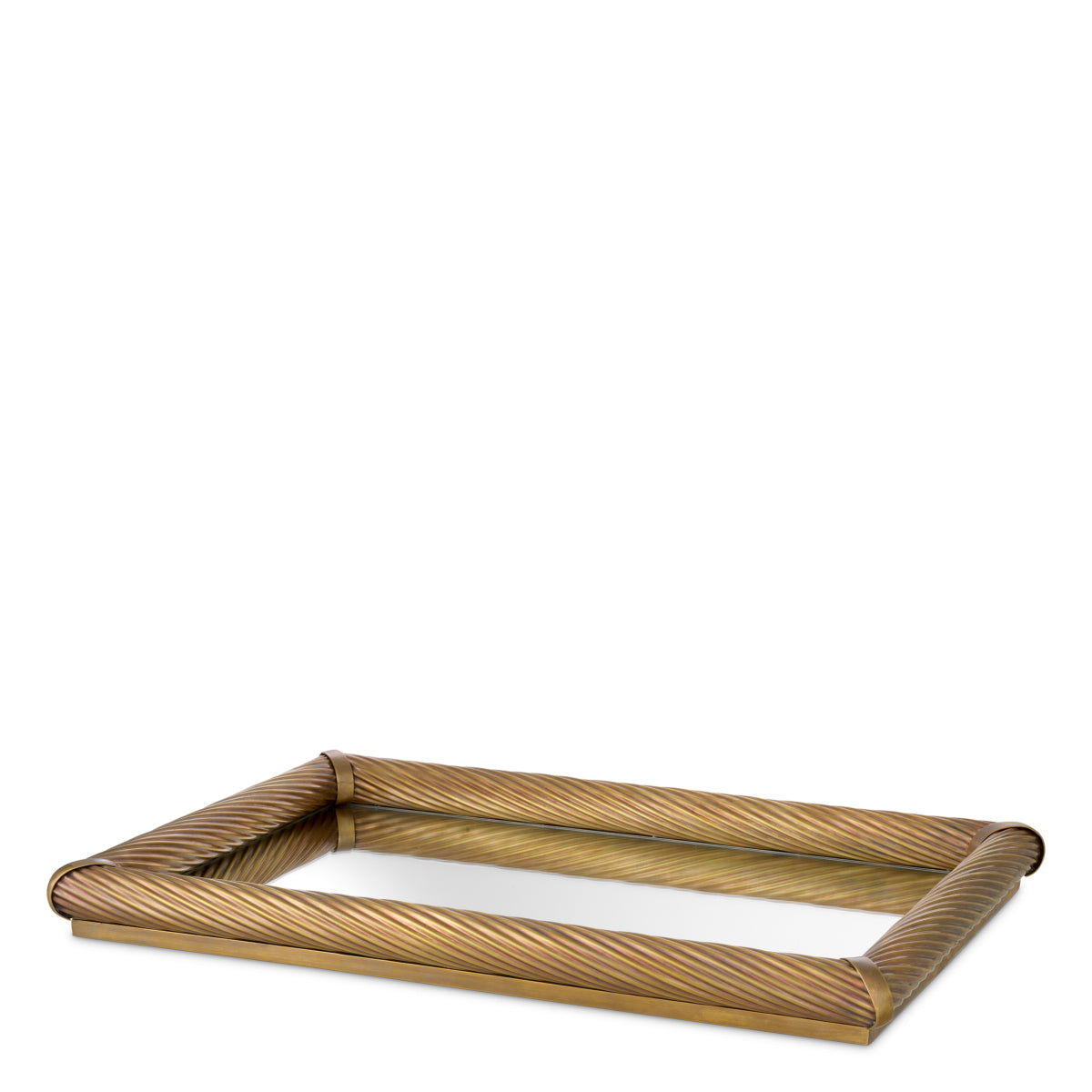 Vintage Brass Rectangular Tray Salvi | Eichholtz Miami