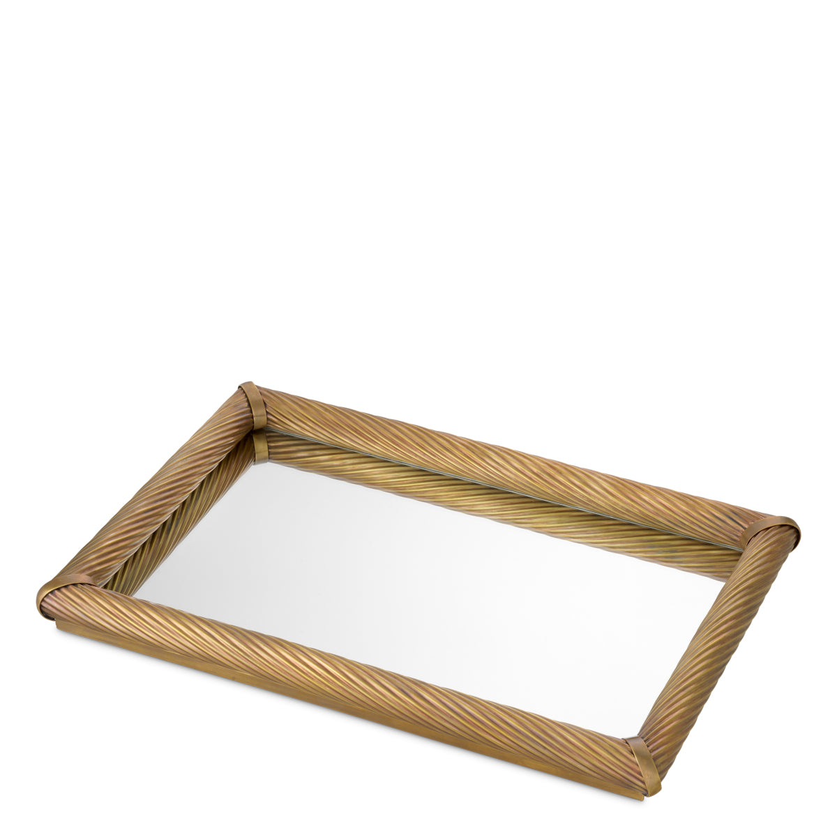 Vintage Brass Rectangular Tray Salvi | Eichholtz Miami