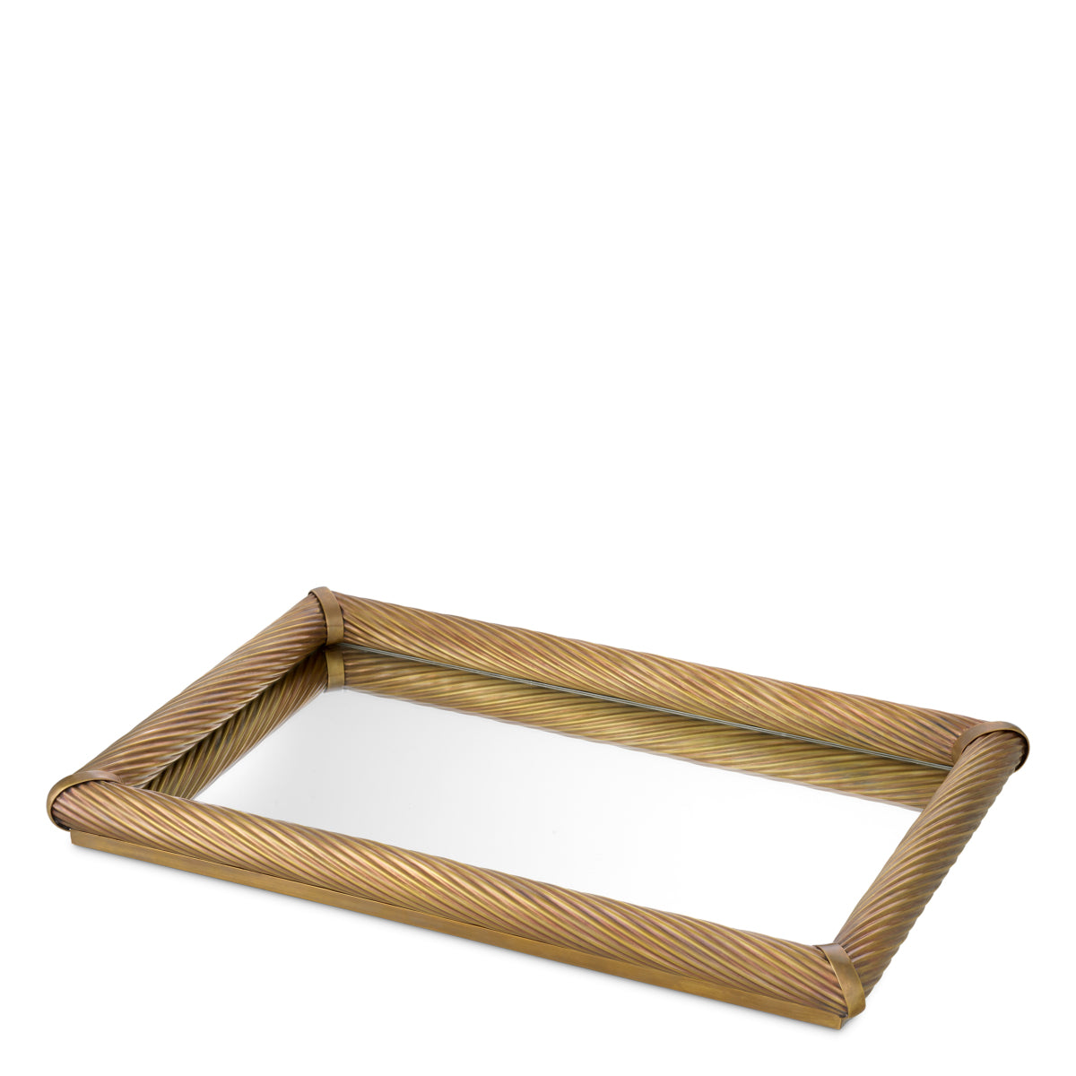 Vintage Brass Rectangular Tray Salvi | Eichholtz Miami