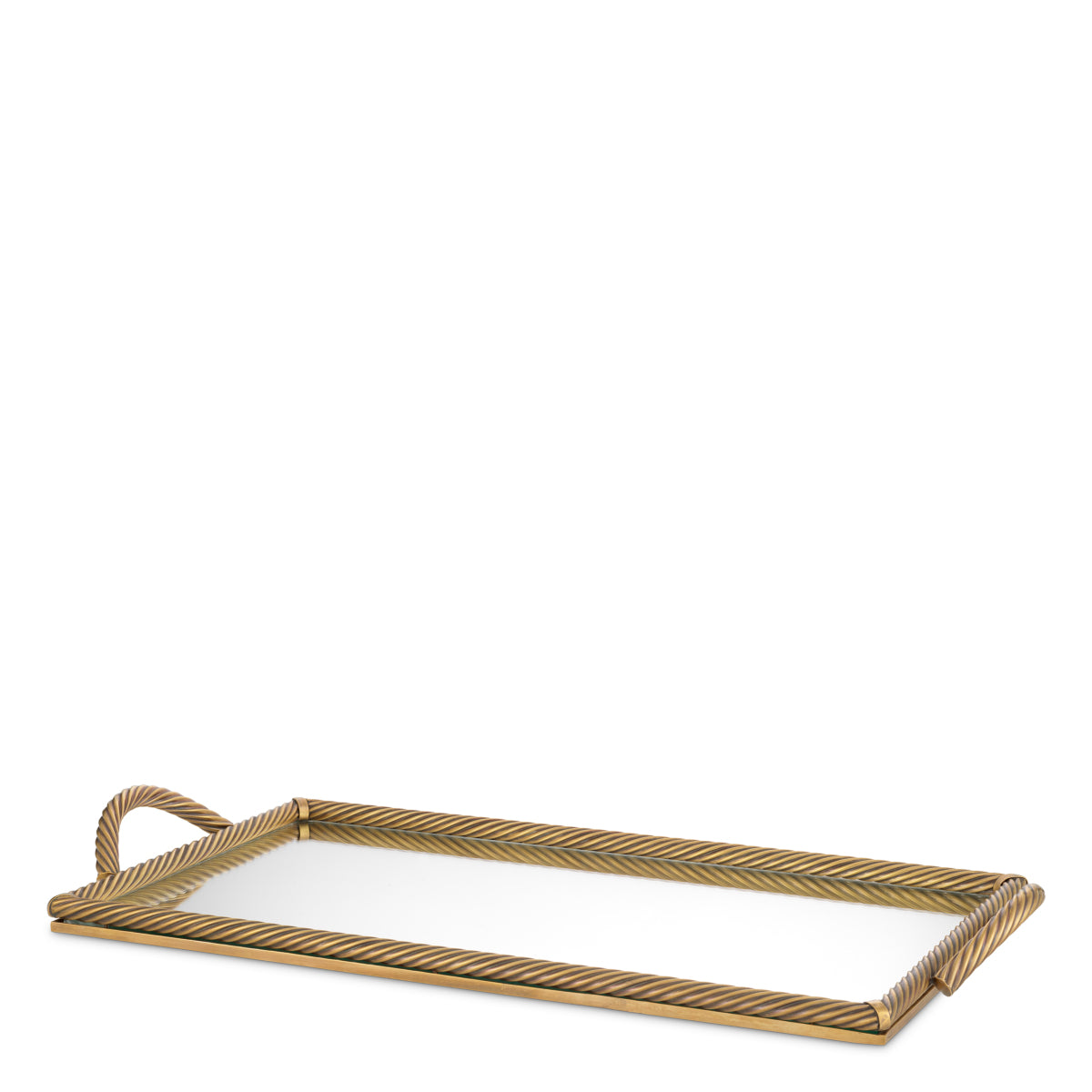 Vintage Brass Rectangular Tray Salvi | Eichholtz Miami