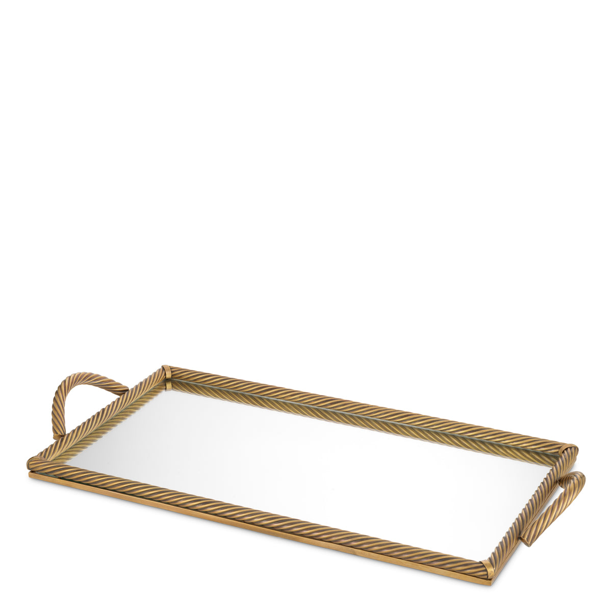 Vintage Brass Rectangular Tray Salvi | Eichholtz Miami