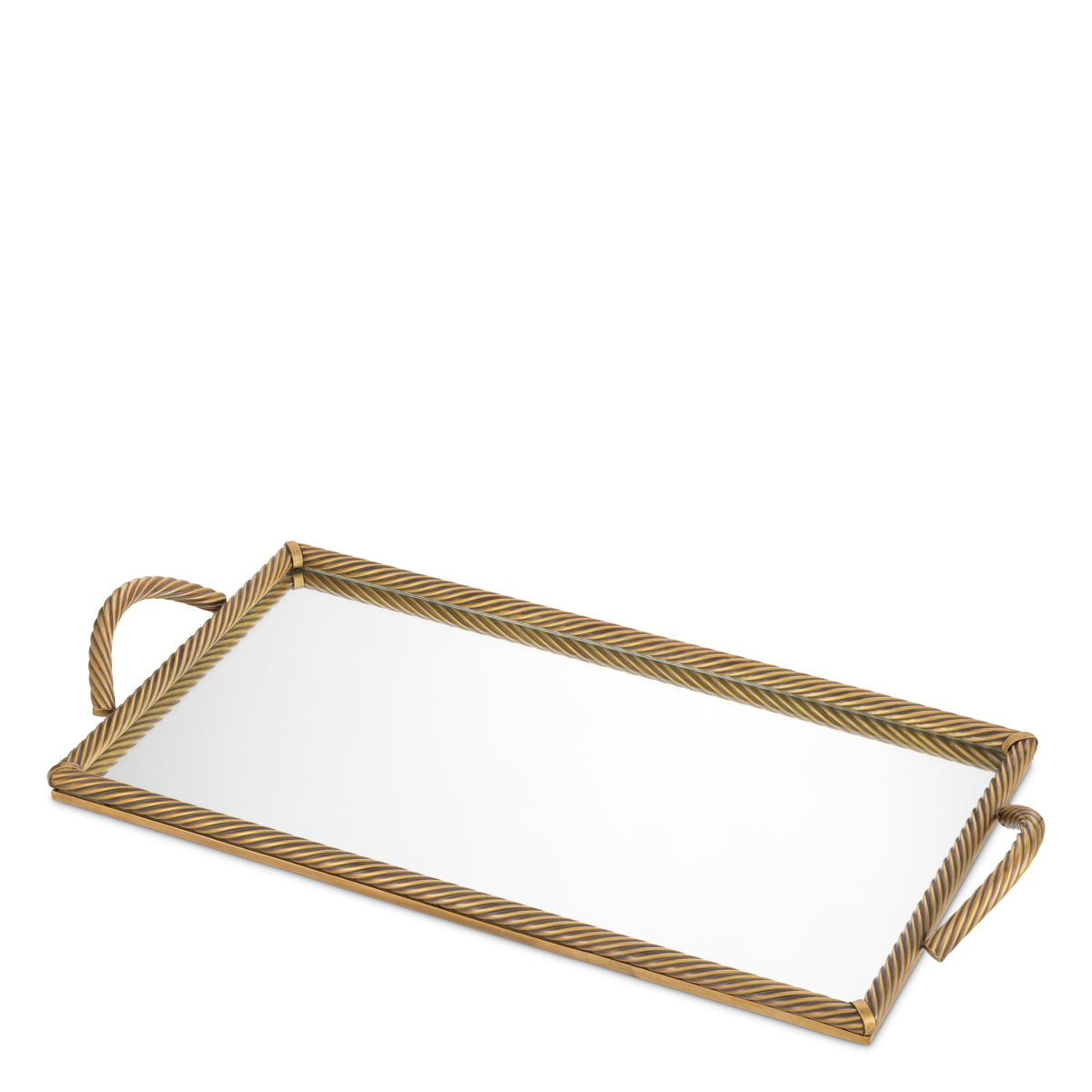 Vintage Brass Rectangular Tray Salvi | Eichholtz Miami