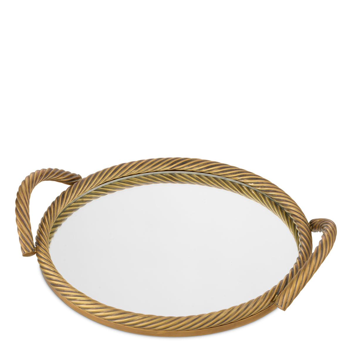 Vintage Brass Round Tray Salvi | Eichholtz Miami