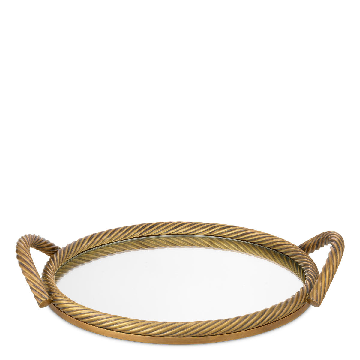 Vintage Brass Round Tray Salvi | Eichholtz Miami