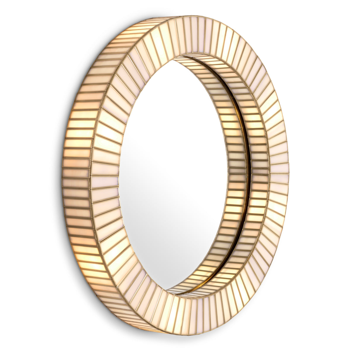 Antique Brass Artisan Mirror Monari | Eichholtz Miami