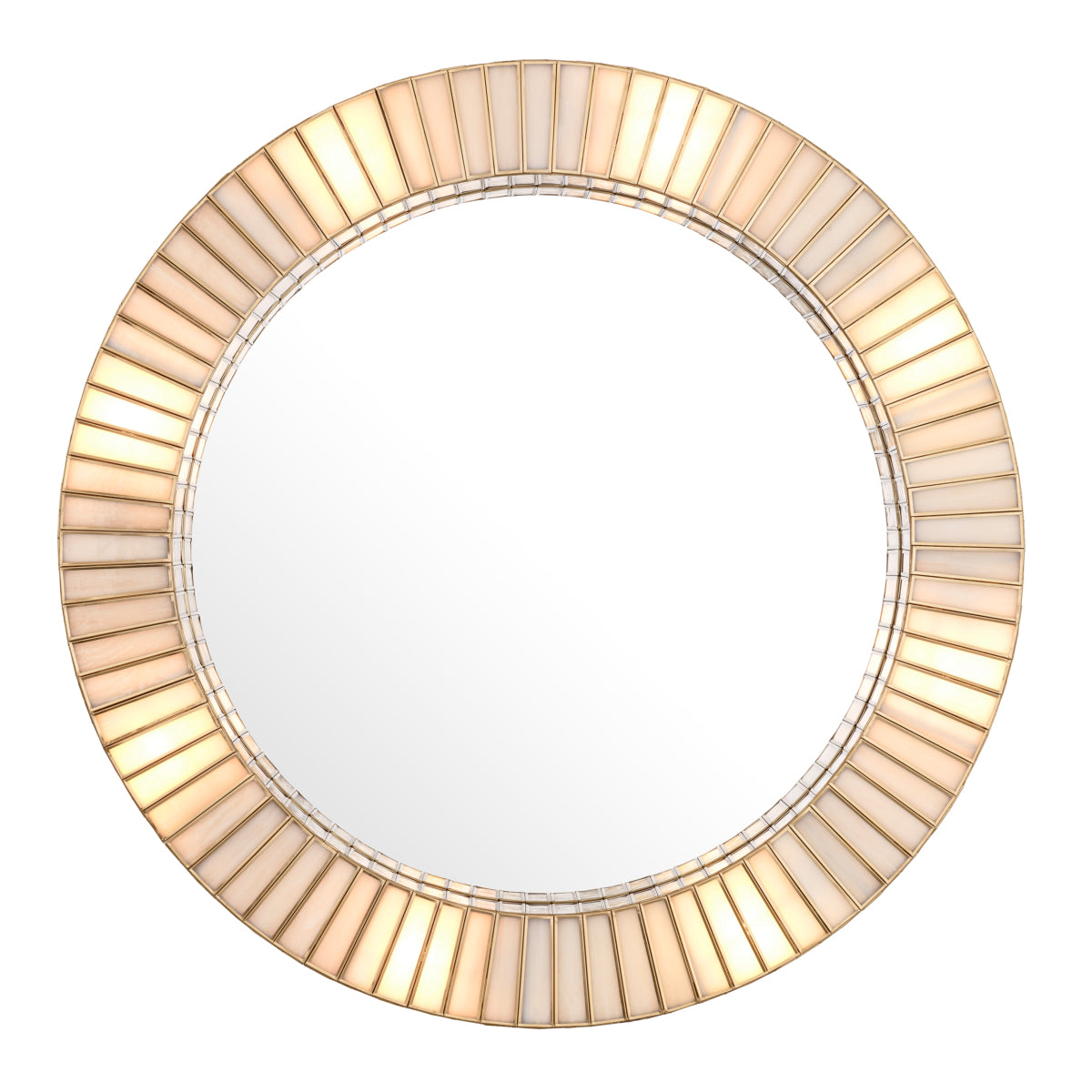 Antique Brass Artisan Mirror Monari | Eichholtz Miami