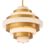 Alabaster Tiered Chandelier Lazzari | Eichholtz Miami
