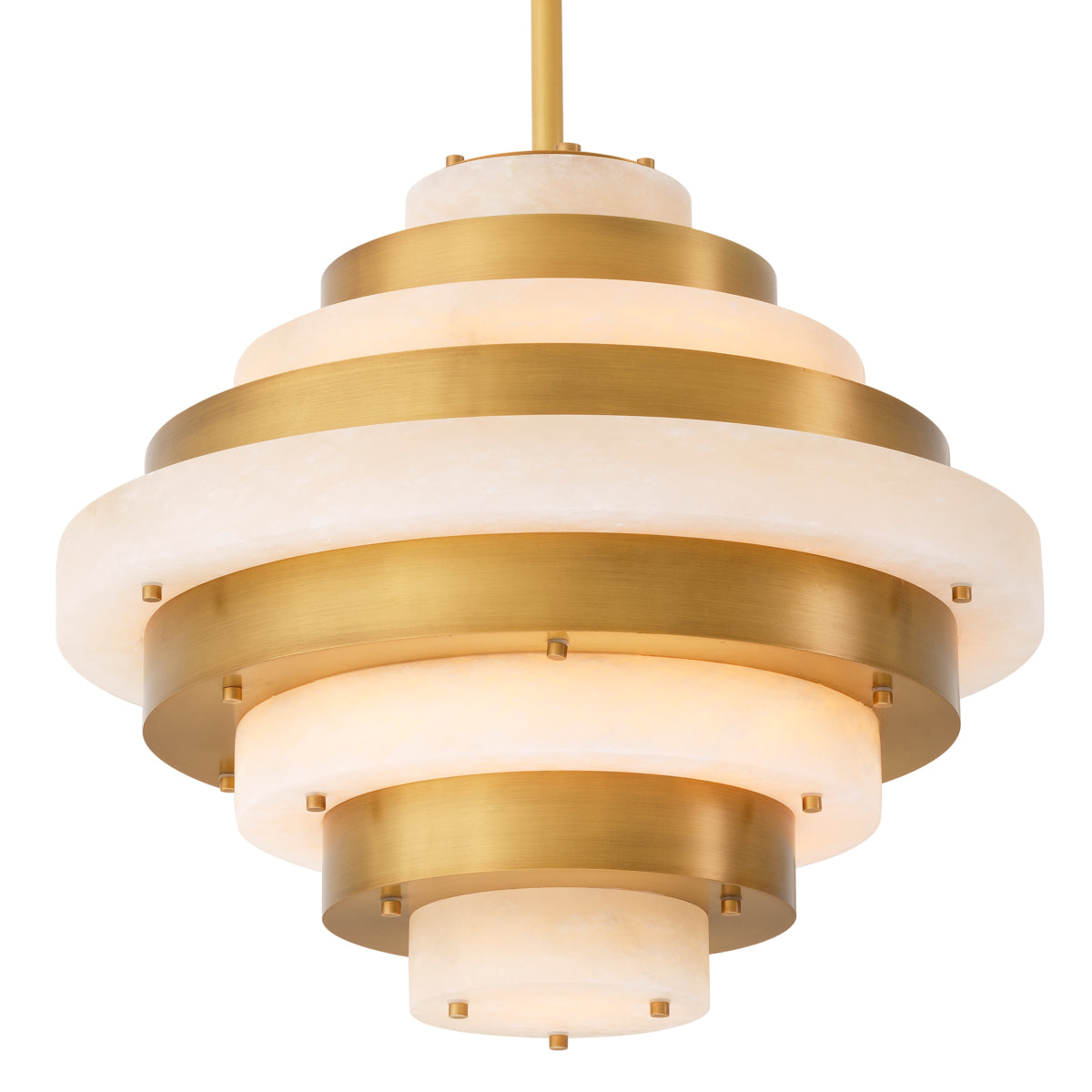 Alabaster Tiered Chandelier Lazzari | Eichholtz Miami