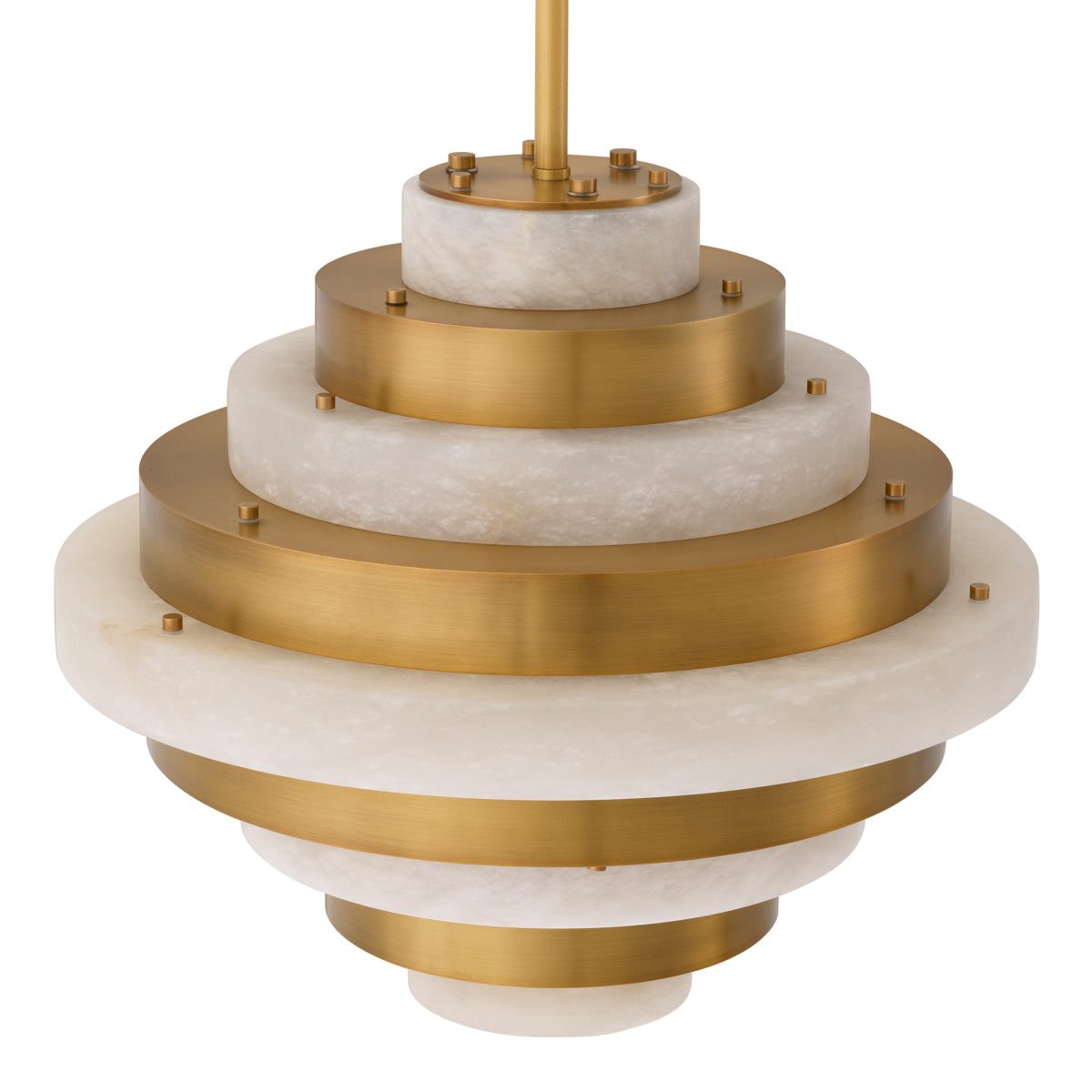 Alabaster Tiered Chandelier Lazzari | Eichholtz Miami
