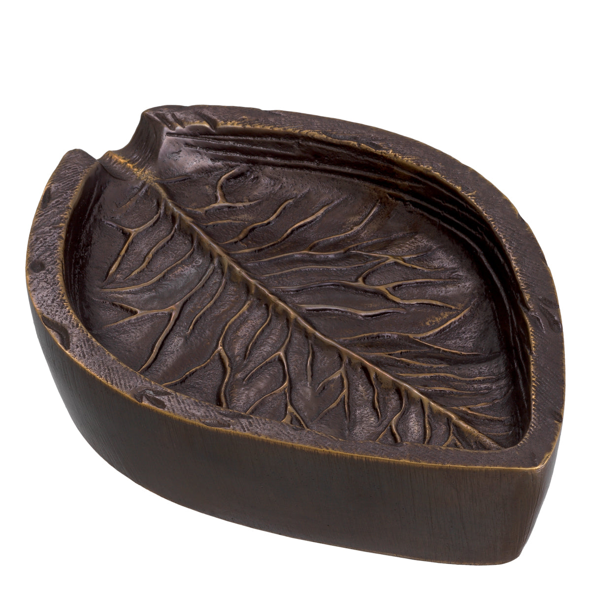 Leaf-Patterned Metal Bowl Rosselli | Eichholtz Miami