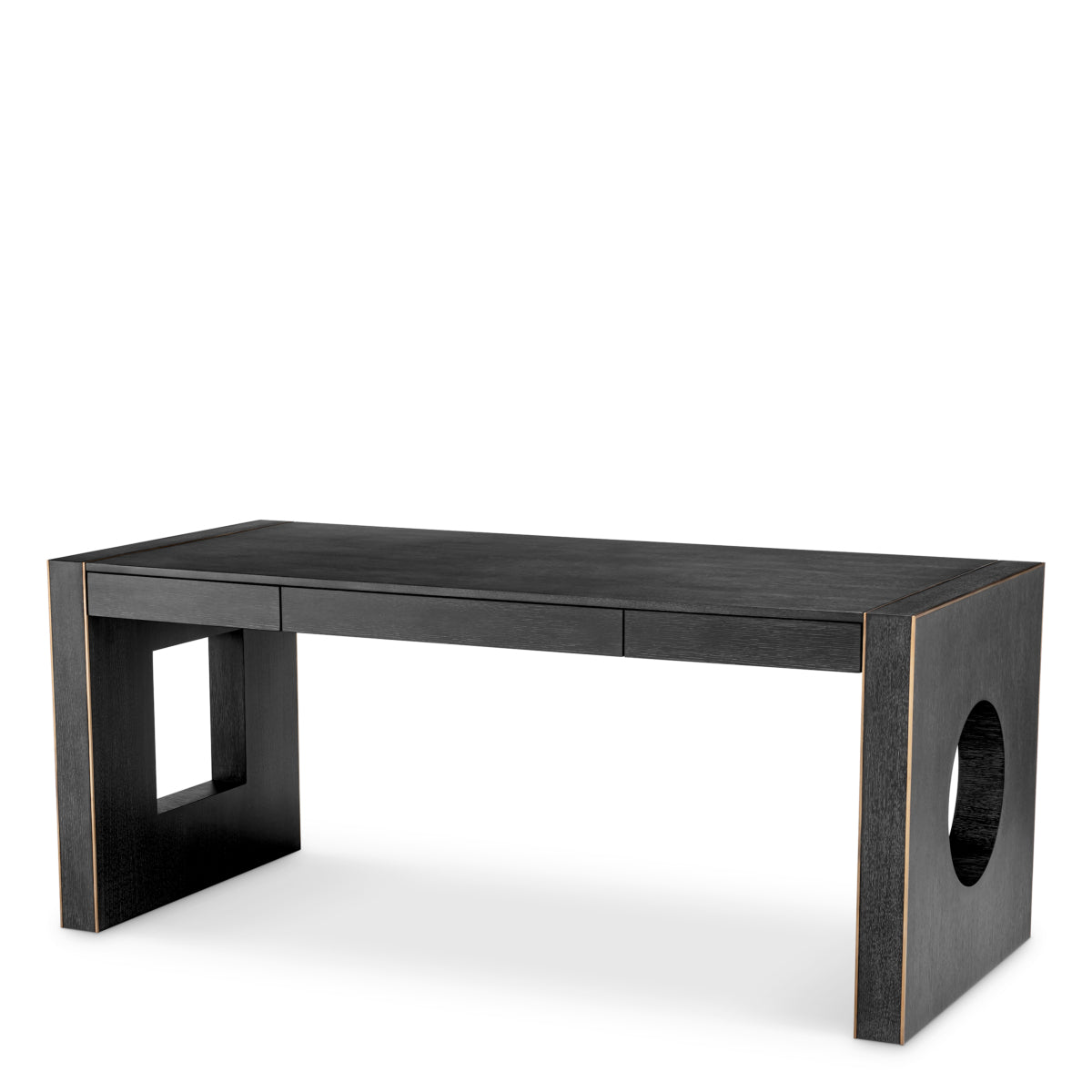 Charcoal Gray Oak Desk Rovigo | Eichholtz Miami