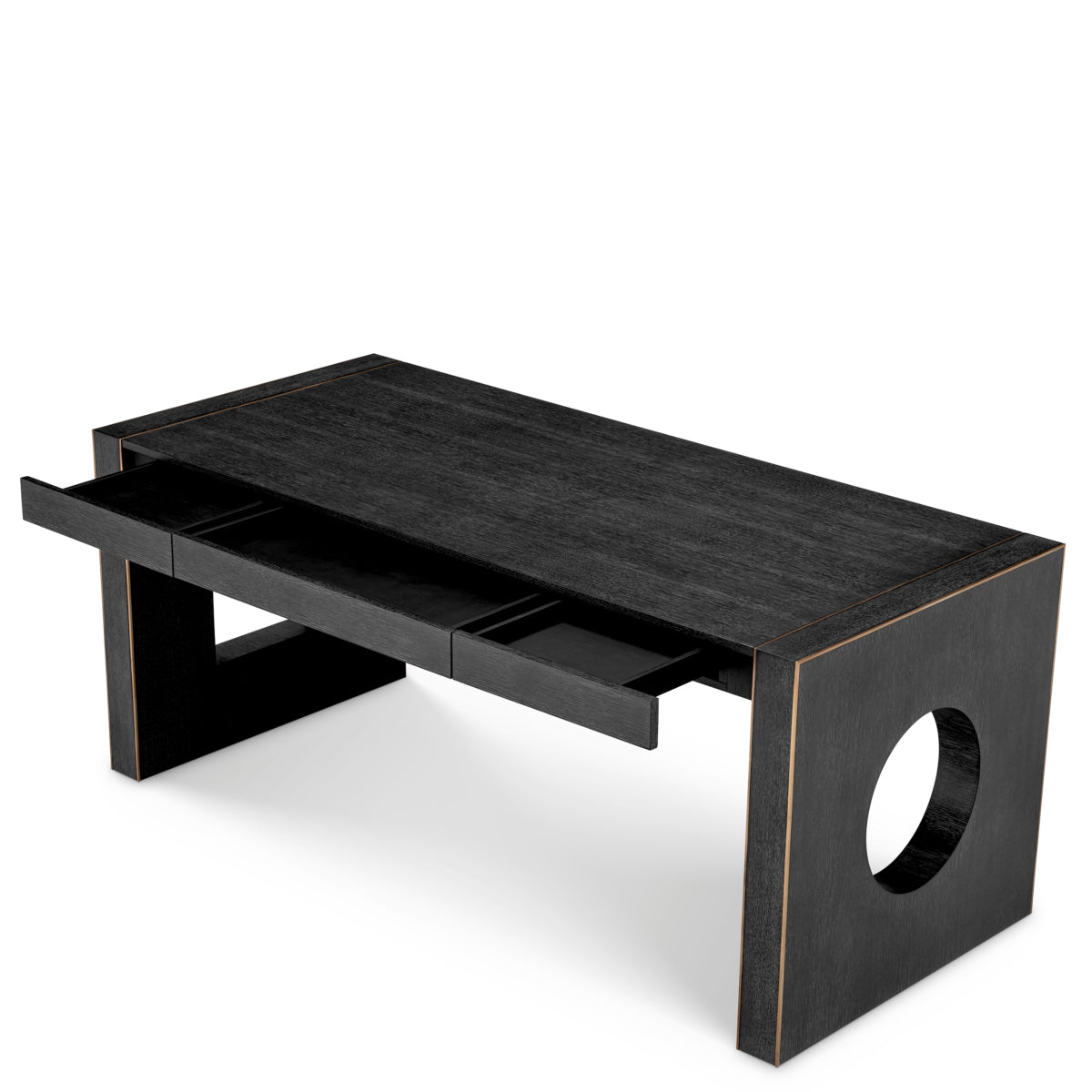 Charcoal Gray Oak Desk Rovigo | Eichholtz Miami