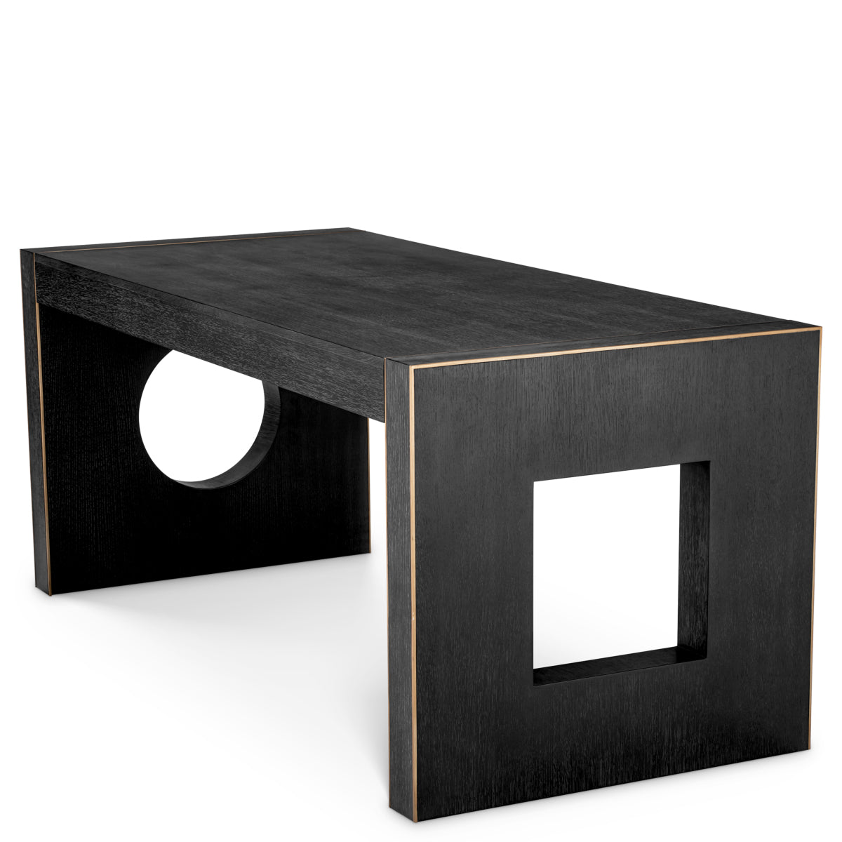 Charcoal Gray Oak Desk Rovigo | Eichholtz Miami