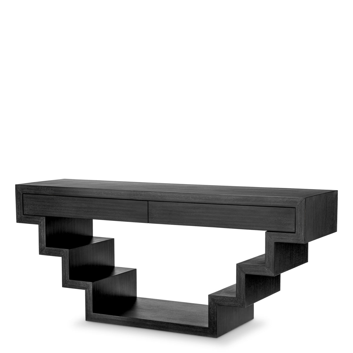 Oak Geometrical Console Table Rialto | Eichholtz Miami