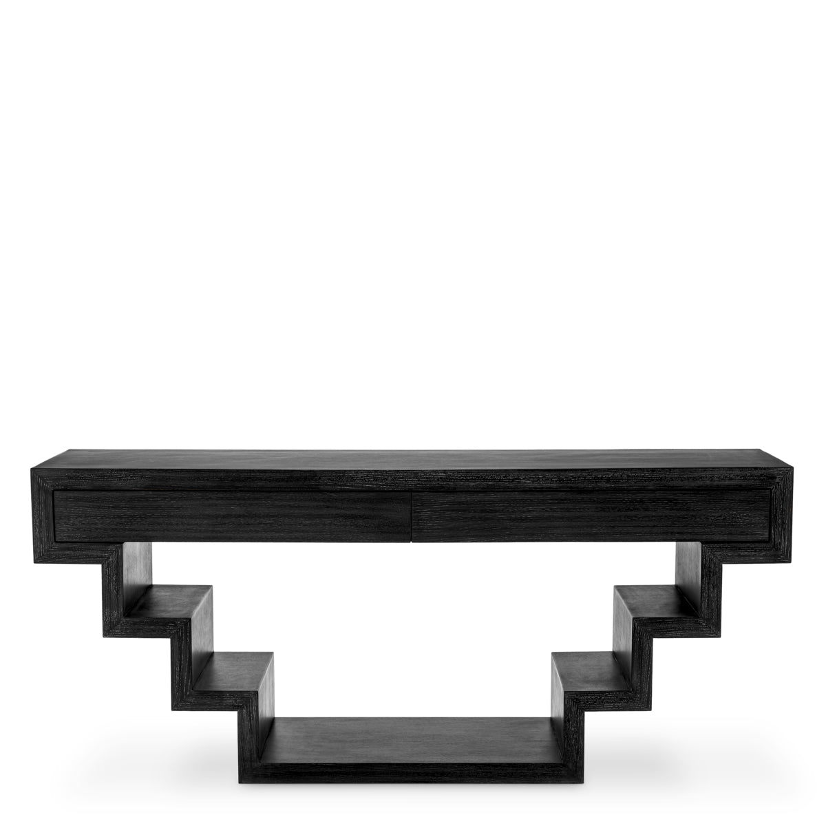 Oak Geometrical Console Table Rialto | Eichholtz Miami