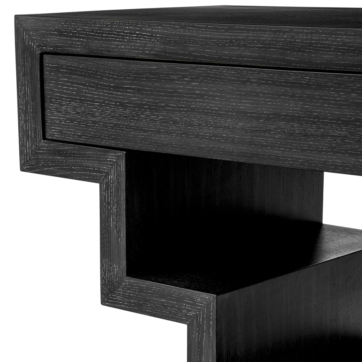 Oak Geometrical Console Table Rialto | Eichholtz Miami
