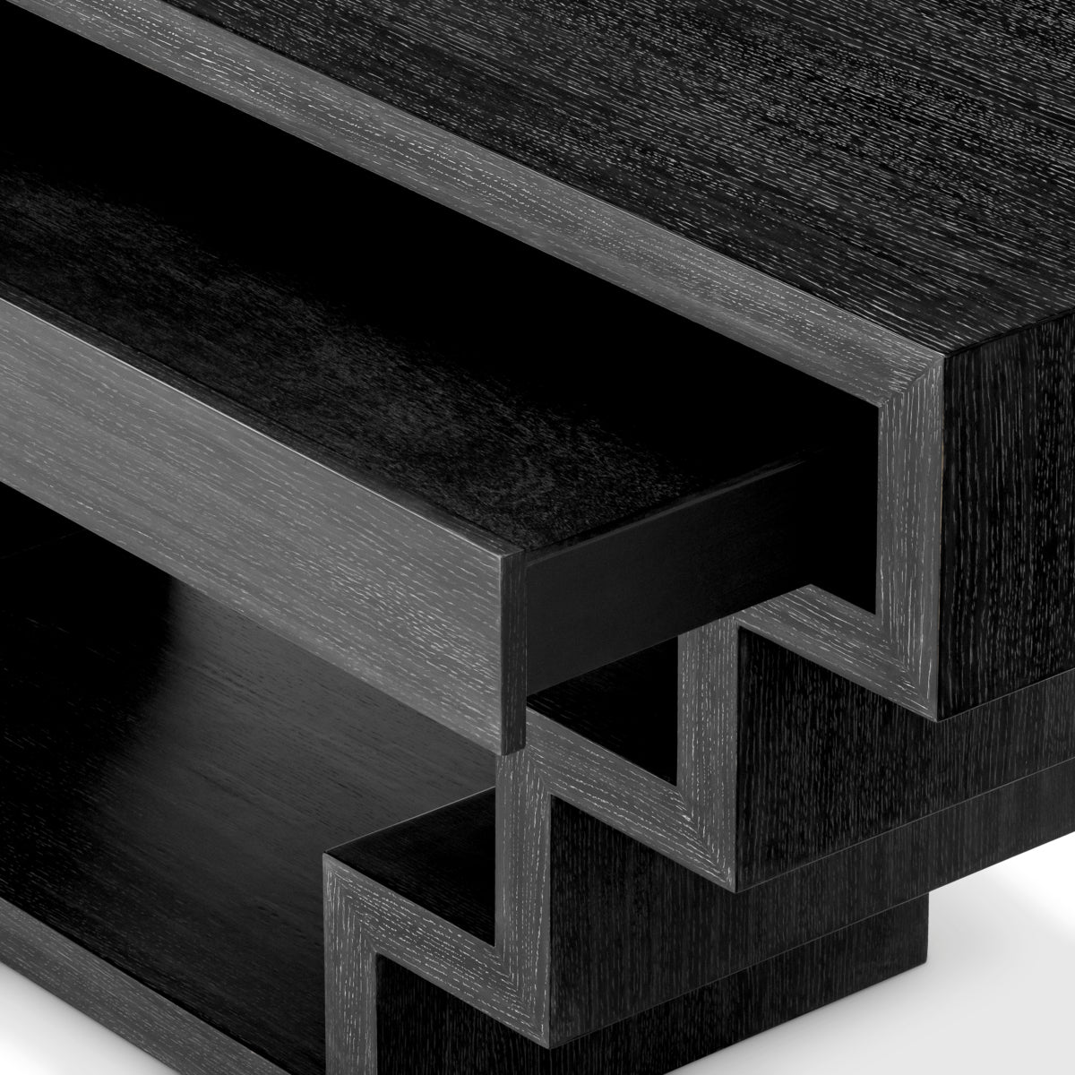 Oak Geometrical Console Table Rialto | Eichholtz Miami