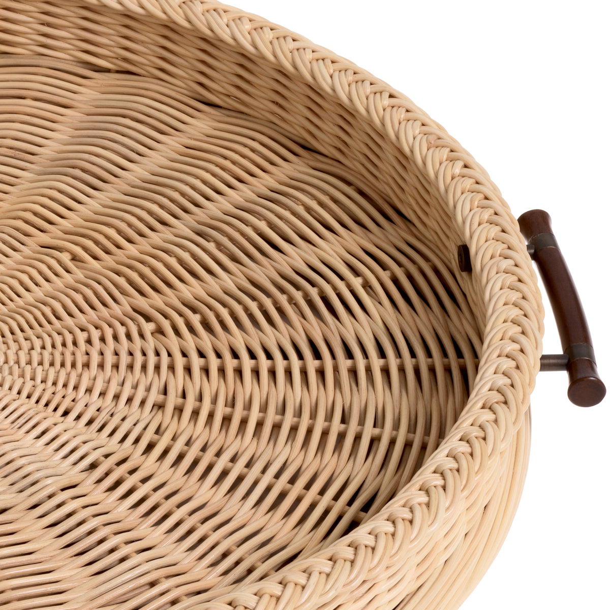 Natural Rattan Round Tray Vimini | Eichholtz Miami