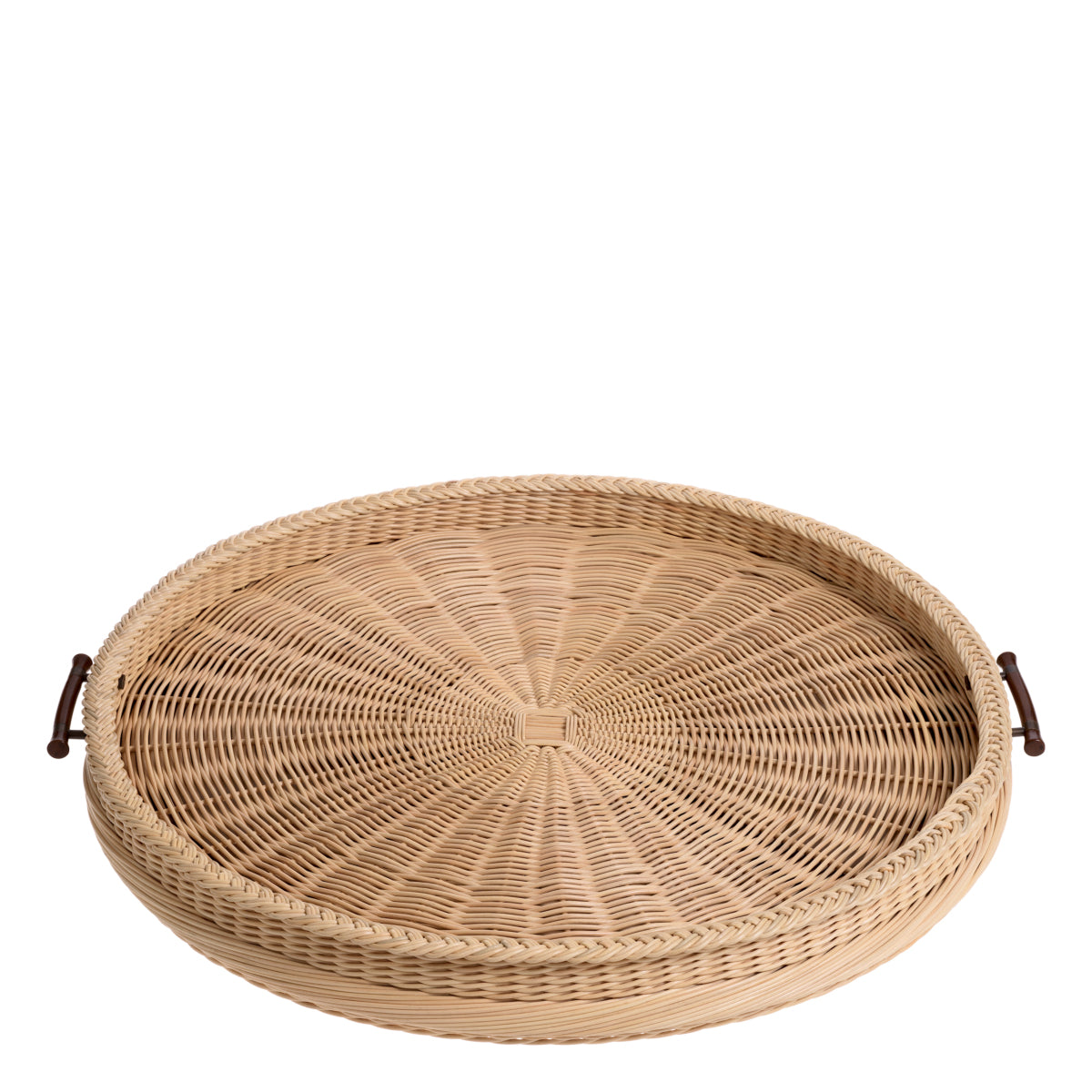 Natural Rattan Round Tray Vimini | Eichholtz Miami