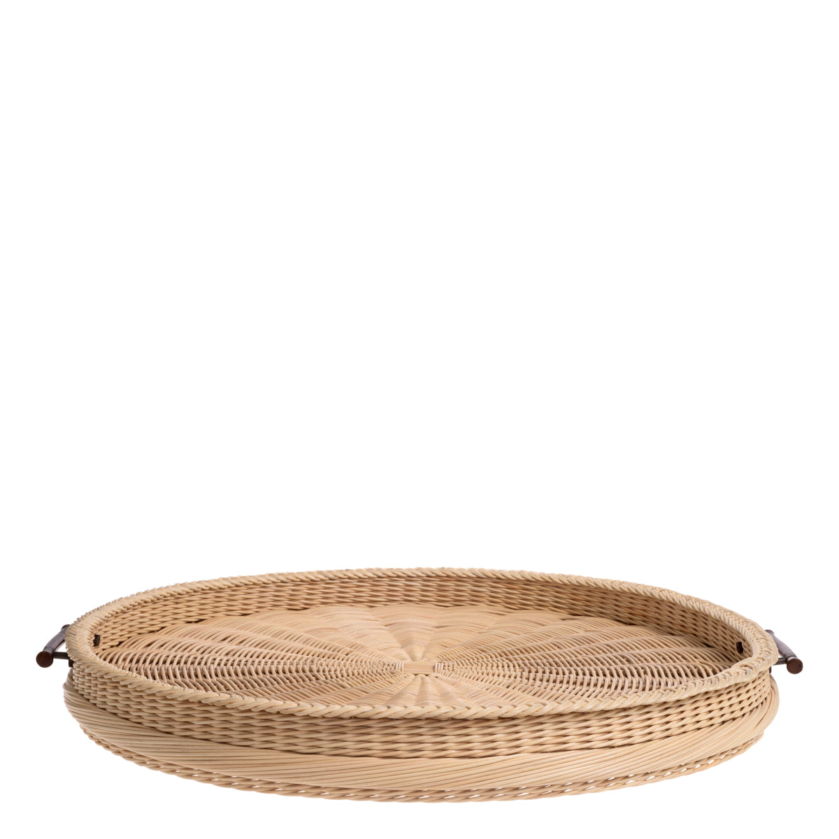 Natural Rattan Round Tray Vimini | Eichholtz Miami