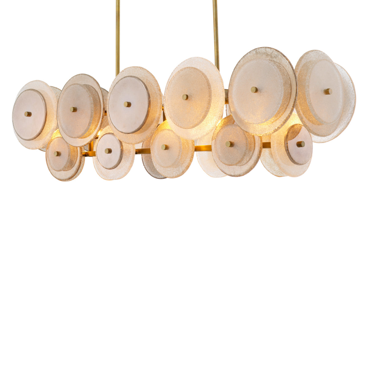 Champagne Disk Chandelier Hyde | Eichholtz Miami
