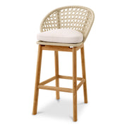 Weave Outdoor Bar Stool Trinity | Eichholtz Miami