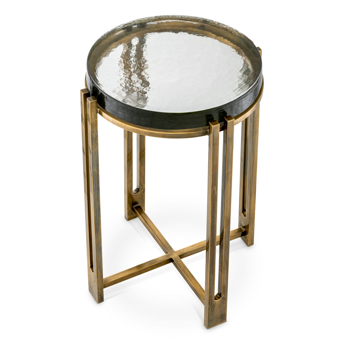 Vintage Glass Side Table Claremont | Eichholtz Miami