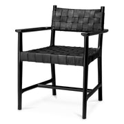 Woven Leather Dining Armchair Tiberio | Eichholtz Miami