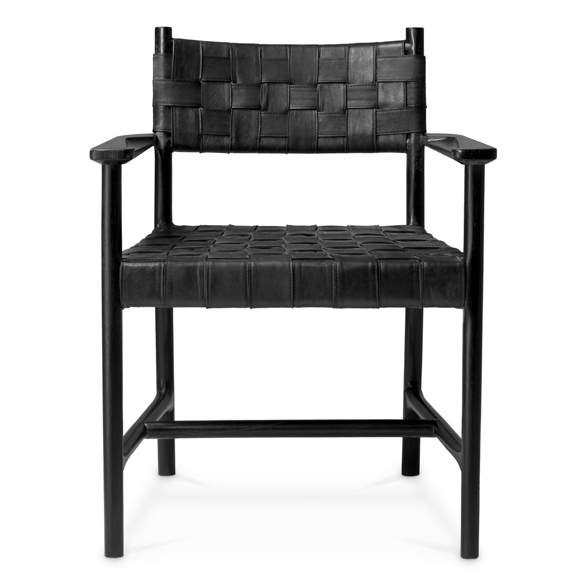 Woven Leather Dining Armchair Tiberio | Eichholtz Miami
