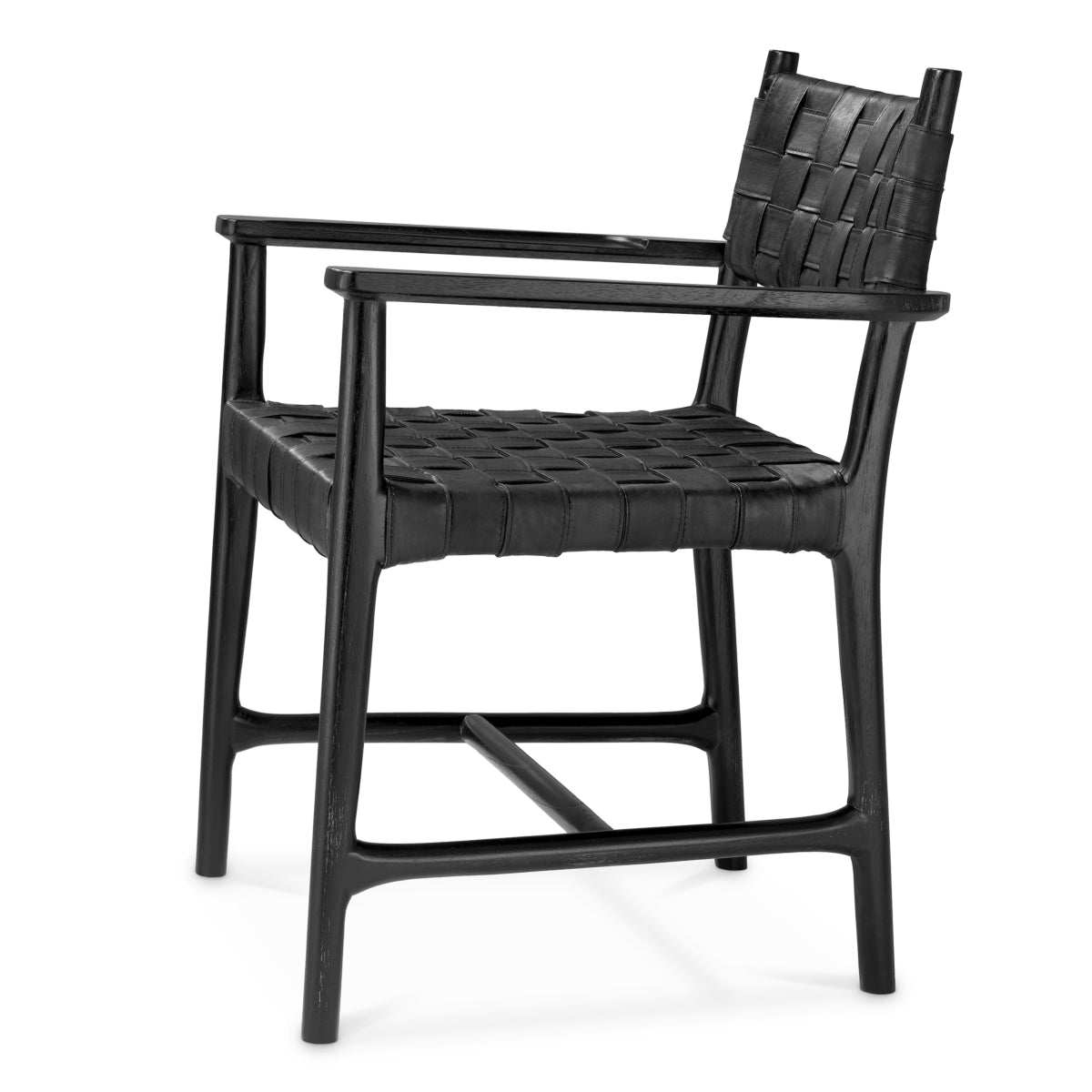 Woven Leather Dining Armchair Tiberio | Eichholtz Miami