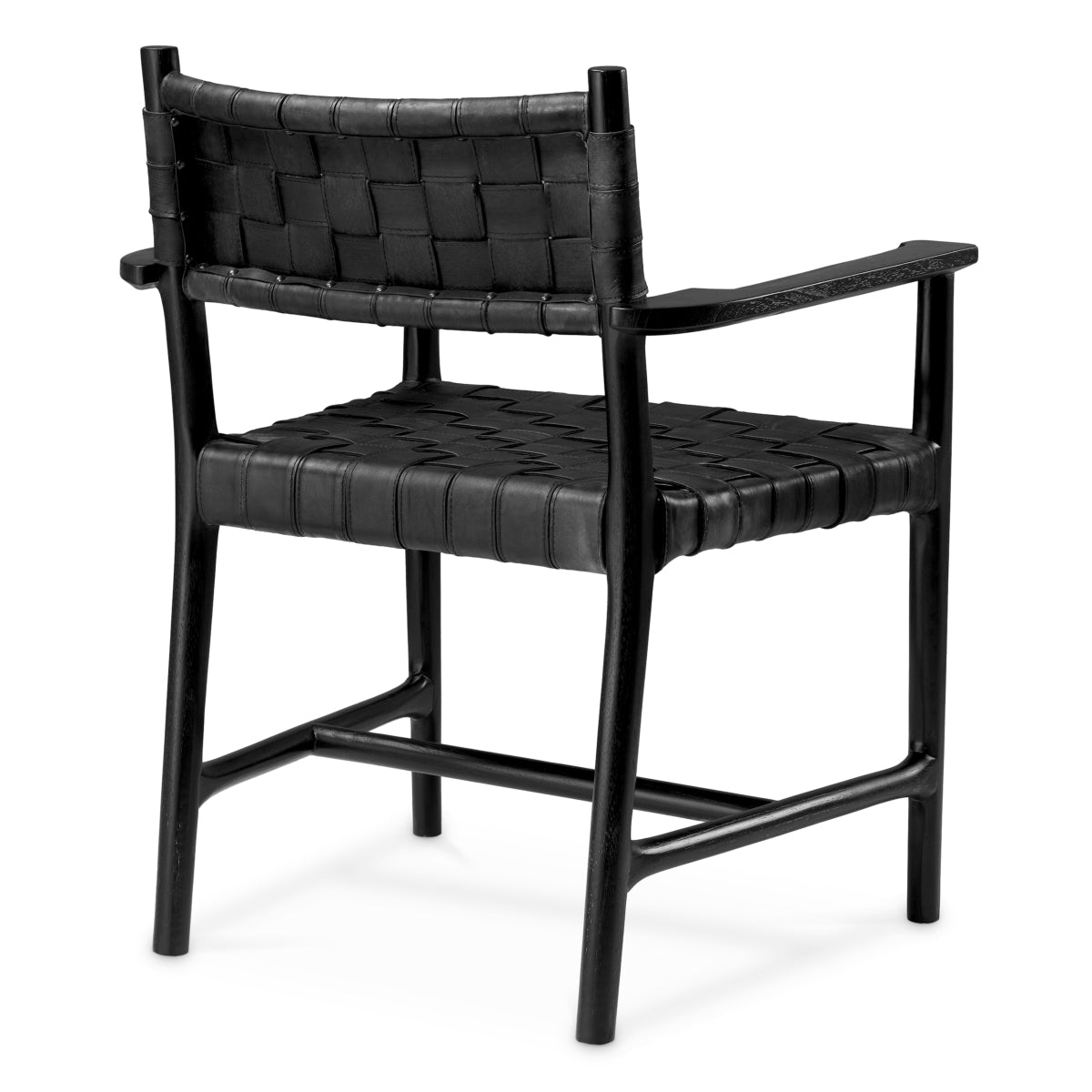 Woven Leather Dining Armchair Tiberio | Eichholtz Miami