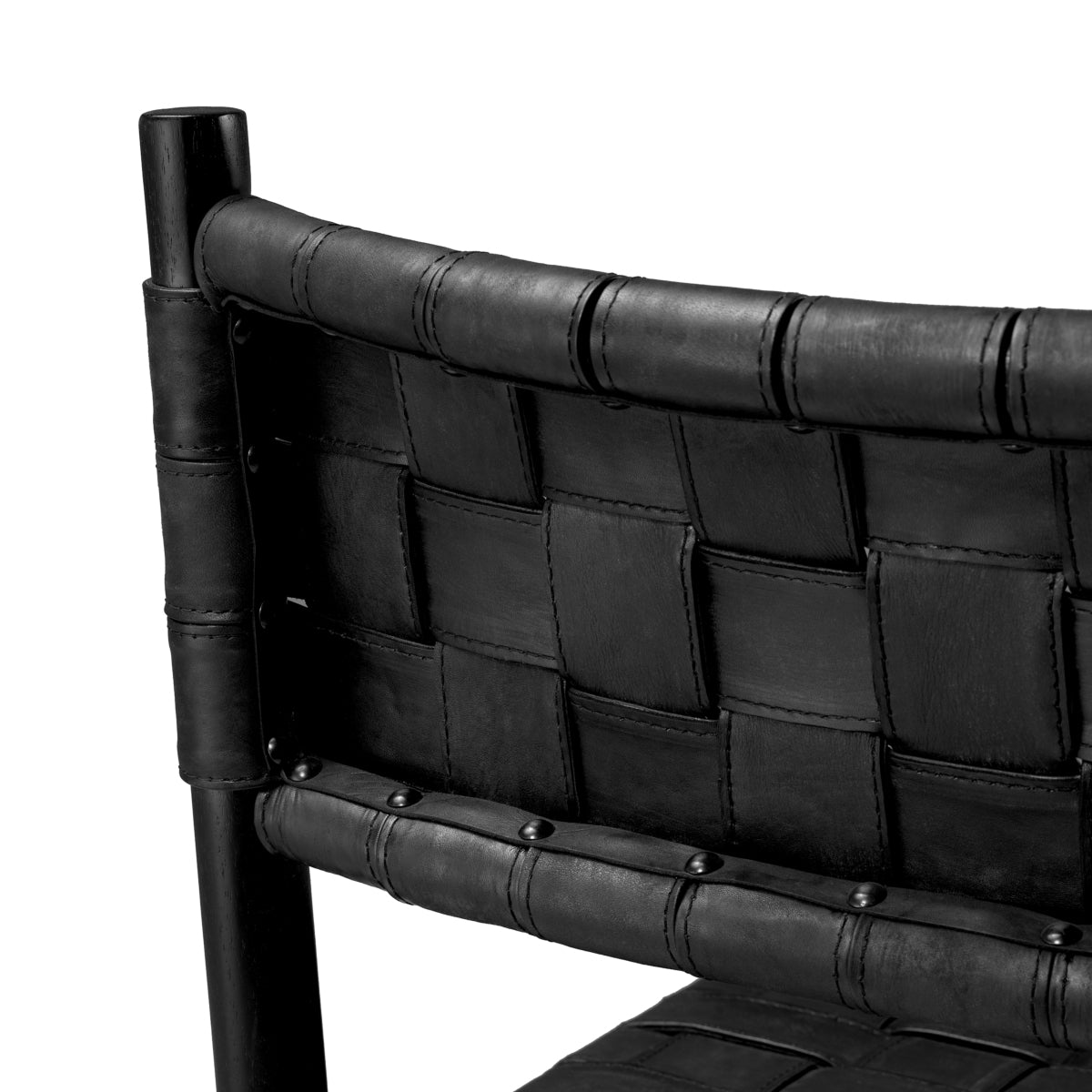 Woven Leather Dining Armchair Tiberio | Eichholtz Miami
