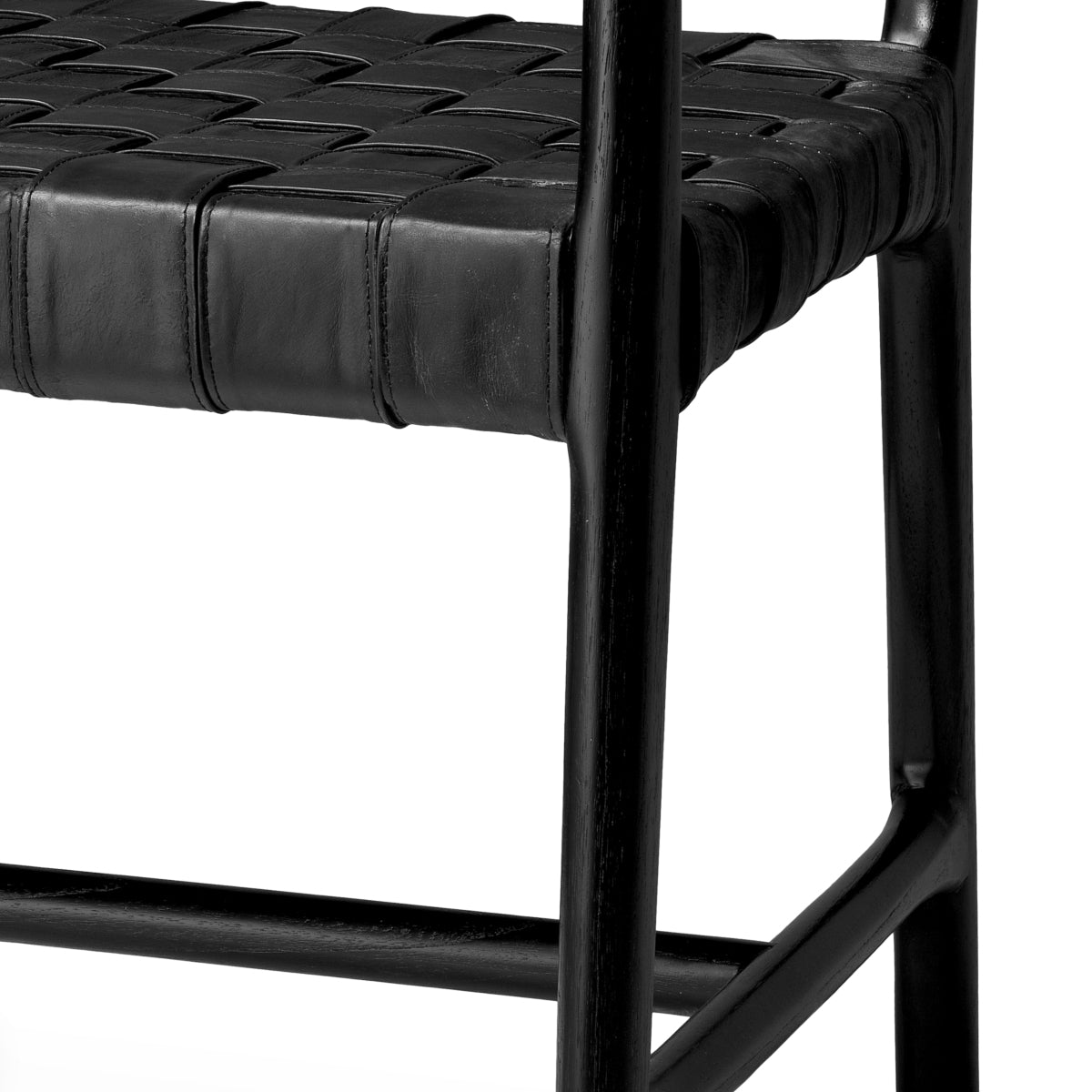 Woven Leather Dining Armchair Tiberio | Eichholtz Miami