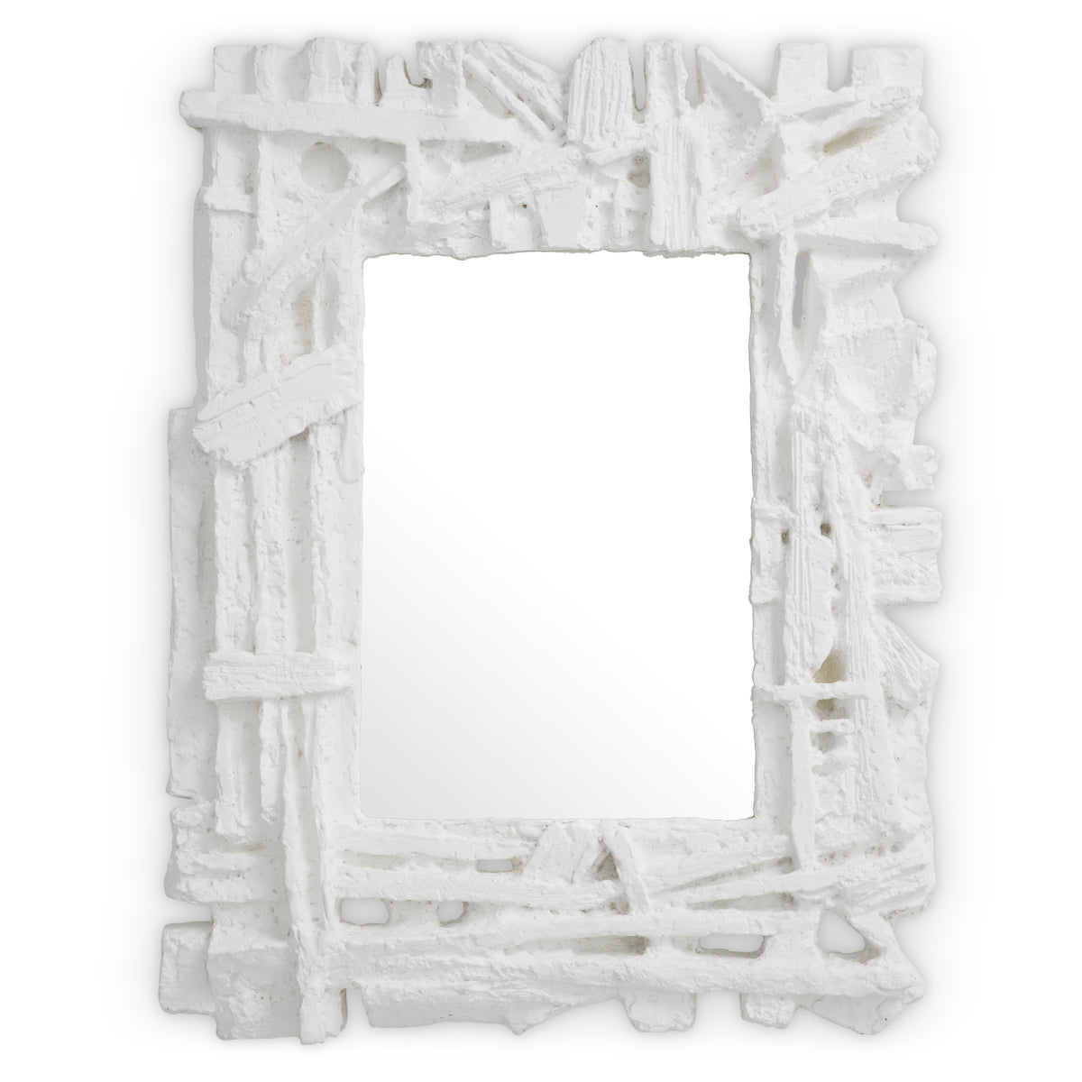 Matte White Mirror Masonic | Eichholtz Miami