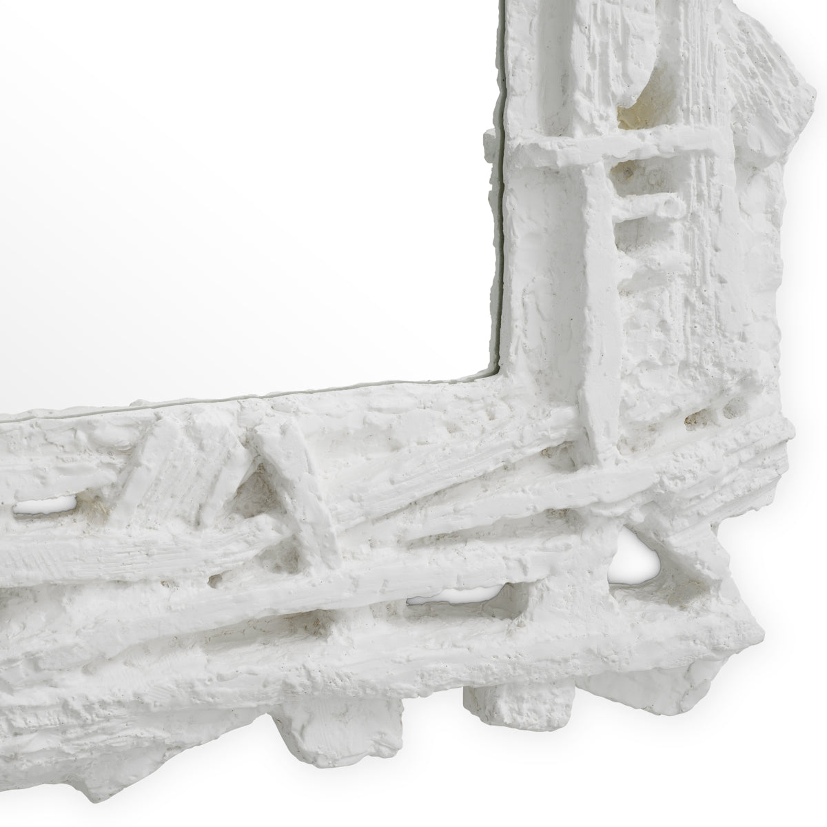 Matte White Mirror Masonic | Eichholtz Miami