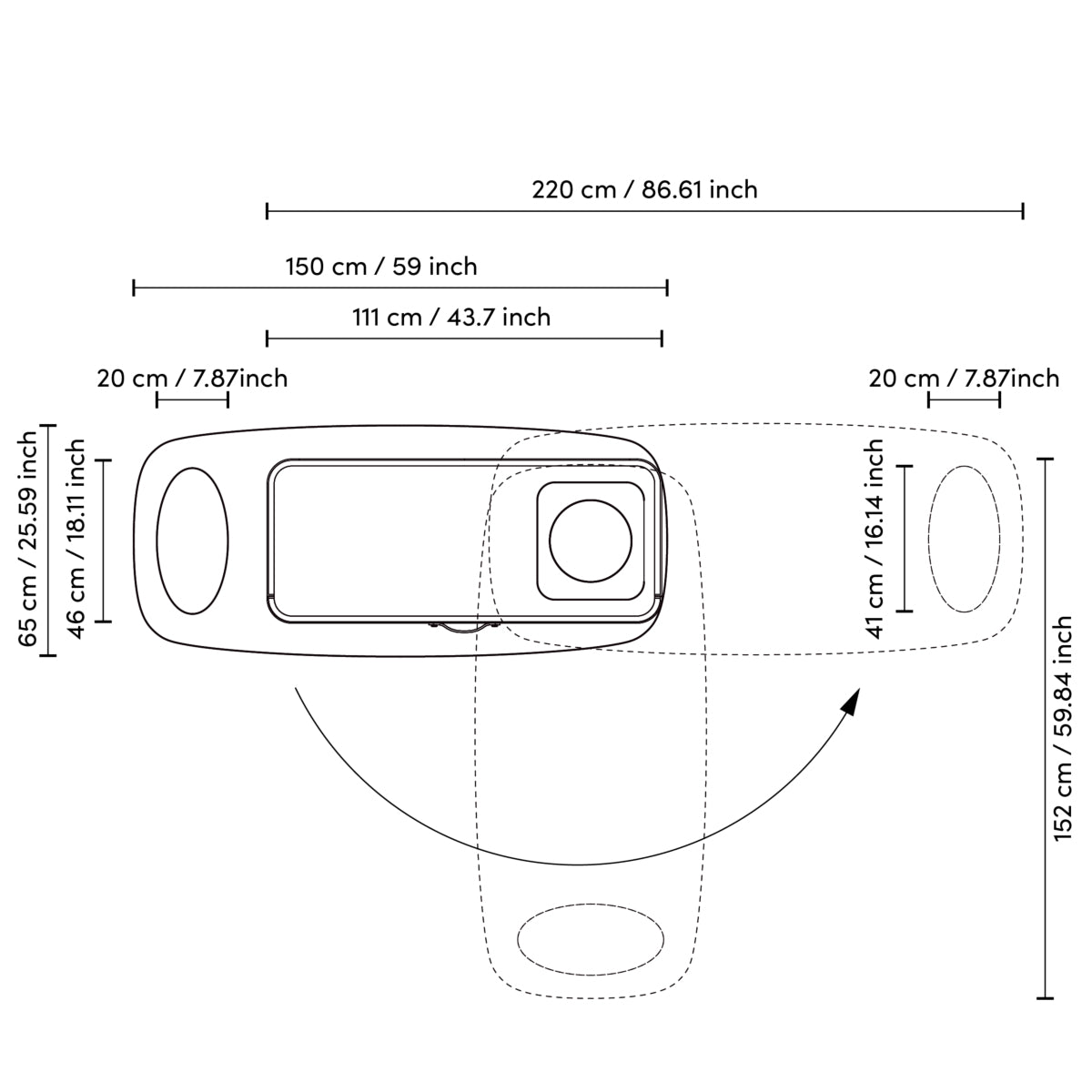 Gray Leather Rotating Desk Numana | Eichholtz Miami